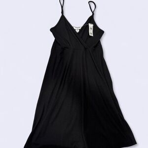 RSQ Black Midi Dress with Adjustable Straps - Size Small